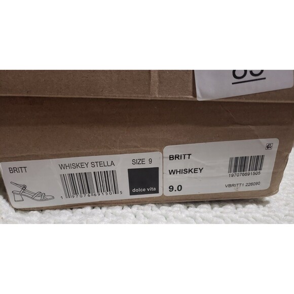 Dolce Vita Britt Sandals Size 9 Whiskey Stella Brown NEW in Box (Box Worn) - Picture 4 of 16